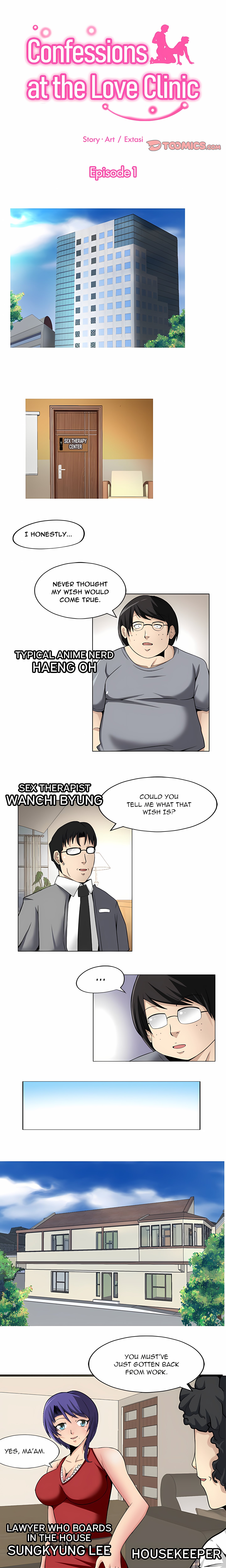 Confessions at the Love Clinic page 1