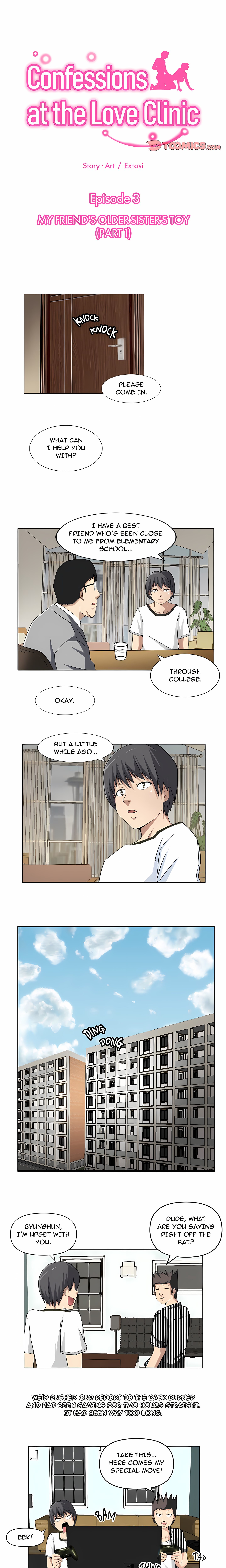 Confessions at the Love Clinic page 1